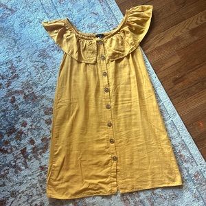3/$20 Gold Button-up Dress